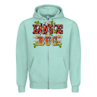 Seafoam ladybug love bug Zipper Hoodie - BarkalooDesign