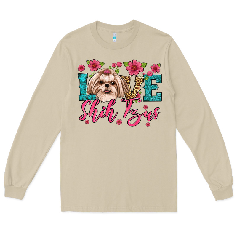 Love Shih Tzus Long Sleeve Tee by JahusDesignShop | Teevron