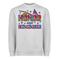Heather Grey honor and remember Heavyweight Sweatshirt - Zillion Design Studio