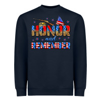 Navy honor and remember Heavyweight Sweatshirt - Zillion Design Studio