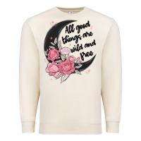 Sandshell all good things are wild and free Premium Sweatshirt - MaliasSmallBusiness