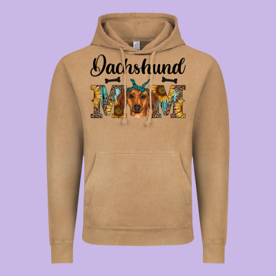 Western Dachshund Mom Vintage Hoodie Designed By Ranaportraitstore