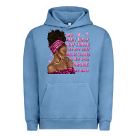 Pigment Pebble Blue afro woman cancer Urban Hoodie - texasbilliewilder