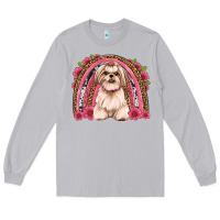 Moon Dust shih tzu floral rainbow Long Sleeve Tee - JahusDesignShop