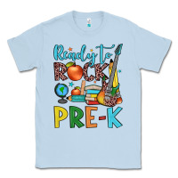 Dusty Blue ready to rock pre k Classic Tee - JahusDesignShop