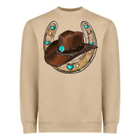 Mushroom horseshoe cowboy hat Heavyweight Sweatshirt - RanaPortraitStore