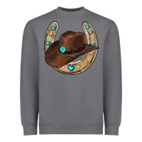 Storm horseshoe cowboy hat Heavyweight Sweatshirt - RanaPortraitStore