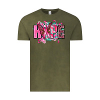 Vintage Olive hope with butterfly's Vintage Tee - AdoDesignShop