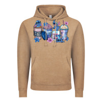 Vintage Coffee stitch coffee cups Vintage Hoodie - Zillion Design Studio