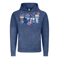 Vintage Denim stitch coffee cups Vintage Hoodie - Zillion Design Studio