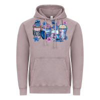 Vintage Zinc stitch coffee cups Vintage Hoodie - Zillion Design Studio