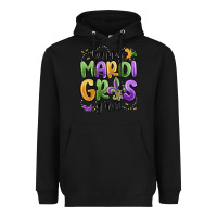 Black happy mardi gras y'all Heavyweight Hoodie - MaliasSmallBusiness