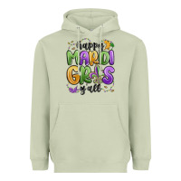 Matcha happy mardi gras y'all Heavyweight Hoodie - MaliasSmallBusiness