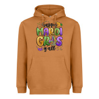 Meerkat happy mardi gras y'all Heavyweight Hoodie - MaliasSmallBusiness
