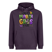 Plum happy mardi gras y'all Heavyweight Hoodie - MaliasSmallBusiness