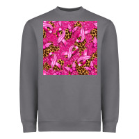 Storm Breast Cancer with Ribbon and Butterfly Heavyweight Sweatshirt - texasbilliewilder