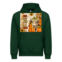 Forest Green fall hay there pumpkin Urban Hoodie - texasbilliewilder