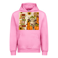 Fuchsia Pink fall hay there pumpkin Urban Hoodie - texasbilliewilder