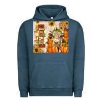 Pigment Midnight Navy fall hay there pumpkin Urban Hoodie - texasbilliewilder