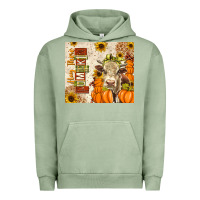 Pigment Oil Green fall hay there pumpkin Urban Hoodie - texasbilliewilder
