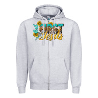 Heather Grey but first jesus Zipper Hoodie - NancyCooperArtShop