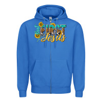 True Royal but first jesus Zipper Hoodie - NancyCooperArtShop