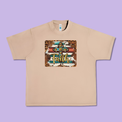 Faith Cross Mousepad Urban Heavy Tee Designed By Barkaloodesign