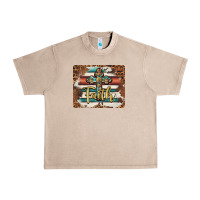 French Oak faith cross mousepad Urban Heavy Tee - BarkalooDesign
