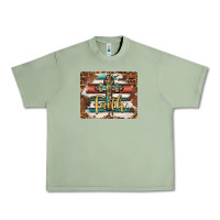 Oil Green faith cross mousepad Urban Heavy Tee - BarkalooDesign