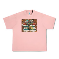 Salmon faith cross mousepad Urban Heavy Tee - BarkalooDesign