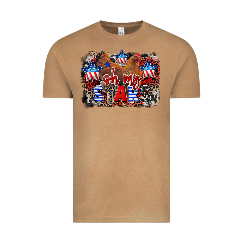 Oh My Stars Chicken 4th Of July Vintage Tee by CowGirlArtShop | Teevron