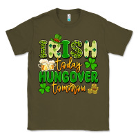 Army Green irish today hungover tomorrow Classic Tee - Artiststas