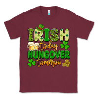 Burgundy irish today hungover tomorrow Classic Tee - Artiststas