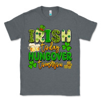 Charcoal Heather irish today hungover tomorrow Classic Tee - Artiststas