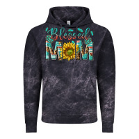 Cloud Black western blessed mom with sunflower Vintage Hoodie - texasbilliewilder