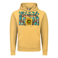 Vintage Mustard western blessed mom with sunflower Vintage Hoodie - texasbilliewilder