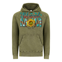 Vintage Olive western blessed mom with sunflower Vintage Hoodie - texasbilliewilder