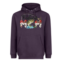 Plum fishing mom Heavyweight Hoodie - MaliasSmallBusiness