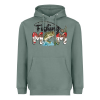 Sage fishing mom Heavyweight Hoodie - MaliasSmallBusiness