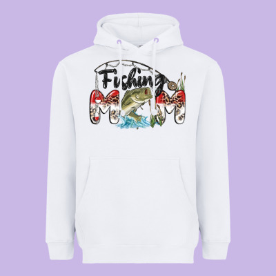Fishing Mom Heavyweight Hoodie Designed By Maliassmallbusiness
