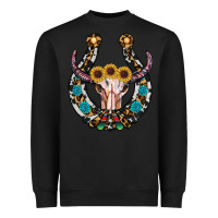 Black western horseshoe skull Heavyweight Sweatshirt - RanaPortraitStore