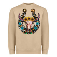 Mushroom western horseshoe skull Heavyweight Sweatshirt - RanaPortraitStore