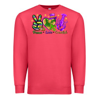 Cardinal peace love crawfish Premium Sweatshirt - NancyCooperArtShop