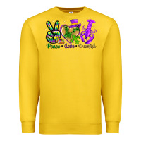 Lemon peace love crawfish Premium Sweatshirt - NancyCooperArtShop