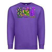 Purple peace love crawfish Premium Sweatshirt - NancyCooperArtShop