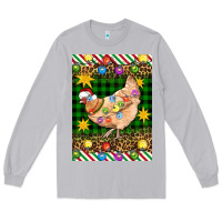 Moon Dust Christmas Chicken Long Sleeve Tee - Artiststas