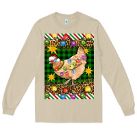 Mushroom Christmas Chicken Long Sleeve Tee - Artiststas