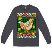 Smoke Christmas Chicken Long Sleeve Tee - Artiststas