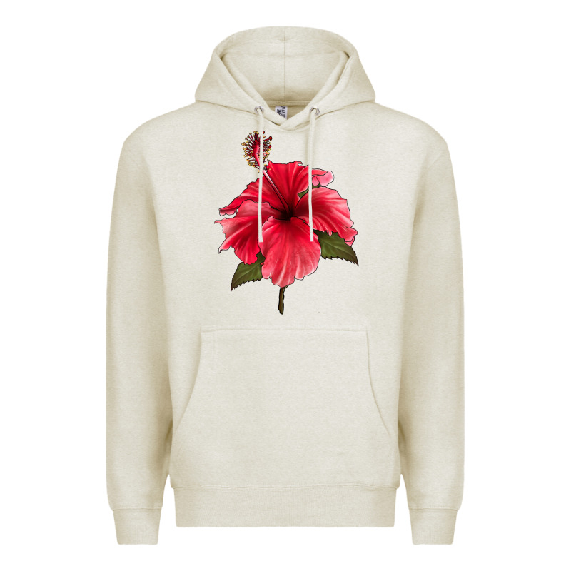 Puerto Rican Hibiscus Flower Premium Hoodie by LillyAllenDesigns | Teevron
