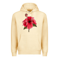 Pina Colada Puerto Rican Hibiscus Flower Premium Hoodie - LillyAllenDesigns